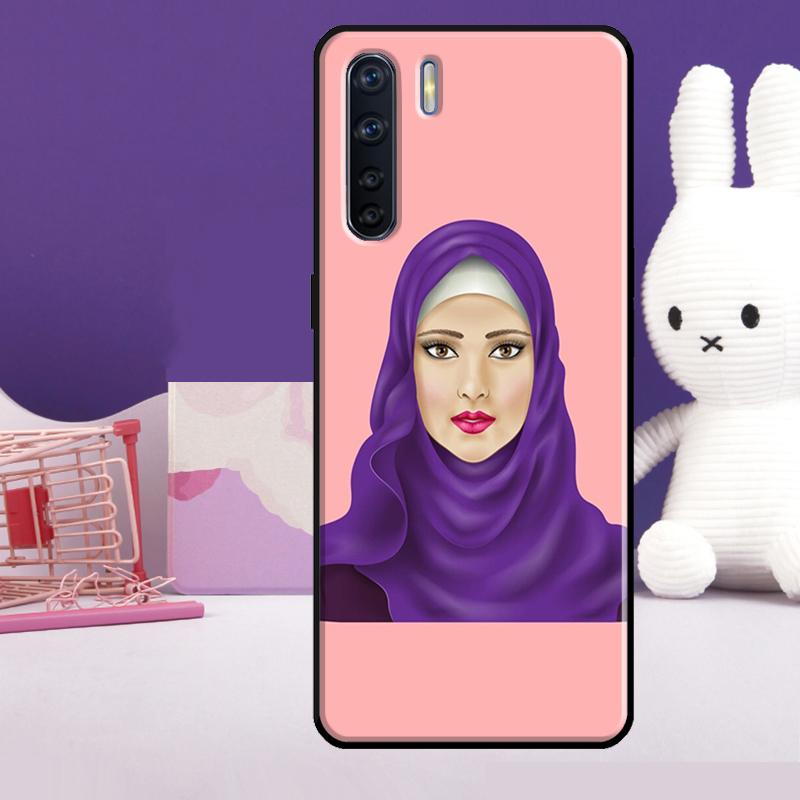 Muslim Islamic Arabic Hijab Girl Case For Oppo A5 Pro A15 A17 A57 A77 A18 A38 A58 A78 A98 A94 A74 A54 A40 A60 A80 A16 A76 A96