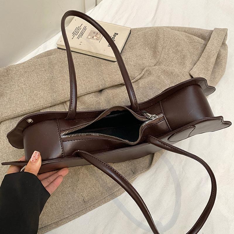 Funny Sausage Dog Handbag Women Bags Solid Color Pu Leather Shoulder Bag Totes Lady Cute Creative Japanese Style Kawaii Bag