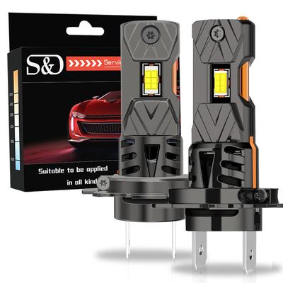 2Pcs H7 H4 LED CANBUS Headlight Bulbs H11 H8 9005 HB3 9006 HB4 for Car 30000Lm Super Bright Led Spotlights Wireless Turbo Fan Headlamp Auto Fog Light