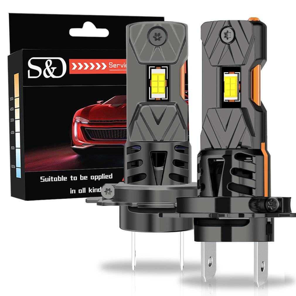 2Pcs H7 H4 LED CANBUS Headlight Bulbs H11 H8 9005 HB3 9006 HB4 for Car 30000Lm Super Bright Led Spotlights Wireless Turbo Fan Headlamp Auto Fog Light