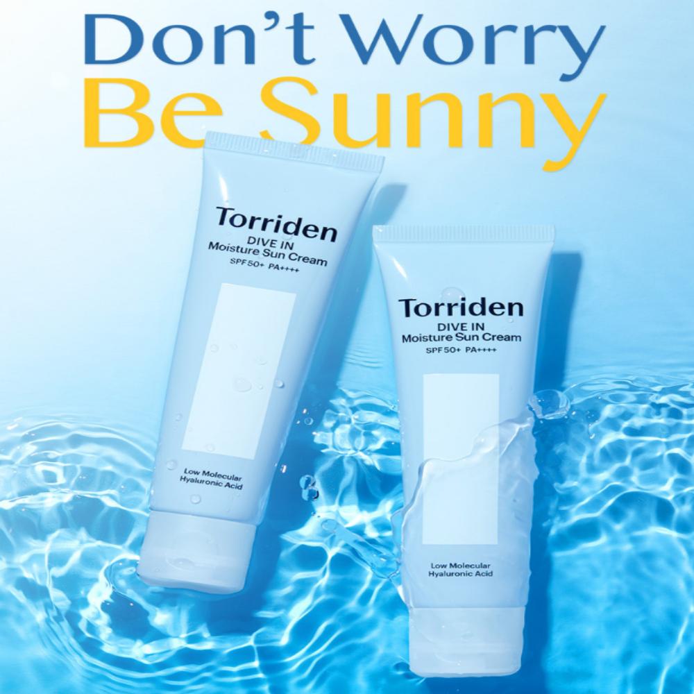 TORRIDEN DIVE IN Feuchtigkeits-Sonnencreme | Feuchte koreanische Sonnenpflege / Für empfindliche Haut / Tägliches Sonnenprodukt | 24-Stunden-Sonnenschutz / Leicht absorbierend / Beruhigend