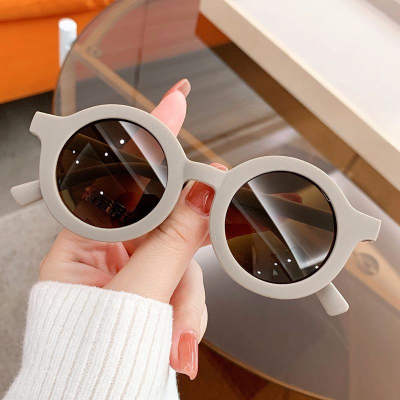 Modische Koreanische Kinder Sonnenbrille Baby Jungen Mädchen Strand Rund UV400 Brillen