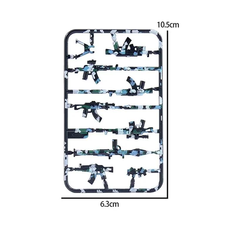 Building Blocks Weapons Accessory Soldier Digital Gift Ninja Sword Mortar Cannon Missile Launcher RPG Toys Mini Brick X006