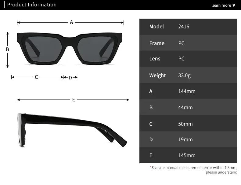  Cat Eye Sunglasses Women Fashion Multicolor Orange Shades UV400 Men Trending Gradient Sun Glasses