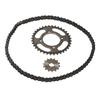 420 14T 36T Front Rear Sprocket Chain Replacement 76 Links Chain Steel Aluminium Alloy Gear Chain Set for Electric