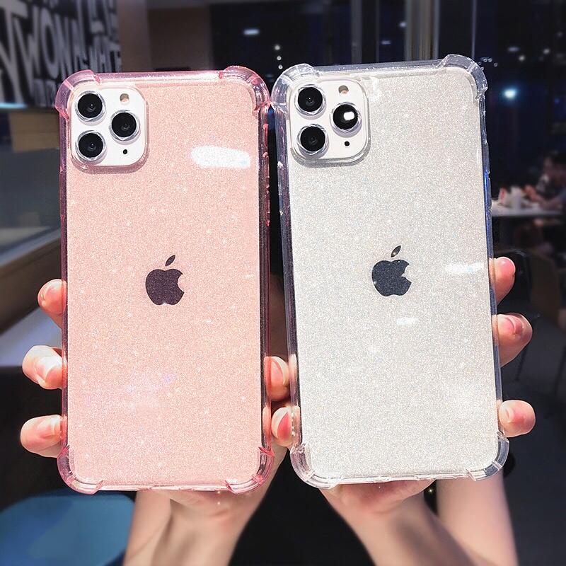 Clear Glitter Phone Case Bling Shining Transparent Soft Tpu Cover Iphone 12 Mini 12 11 Pro Max Xr Xs Se Buy At A Low Prices On Joom E Commerce Platform