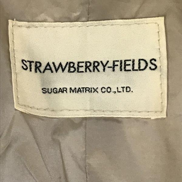 STRAWBERRY-FIELDS 80% Down Coat Outer Women's M Beige Volume Collar(USED)