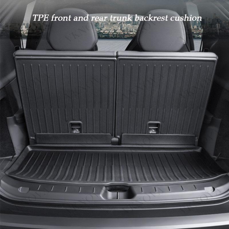 For Tesla Model Y L 2026 Rear Seat Backrest Protective Pad Trunk Mat Anti-Kick Pad Car Interior Accessories Model YL Cargo Liner