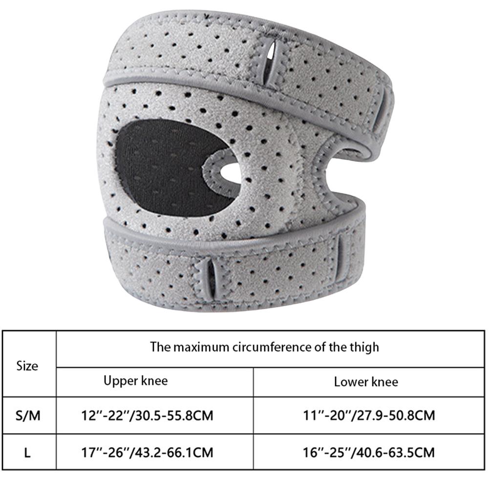 1/2Pcs Kneepad Stabilizer Fitness Knee Pads Adjustable Compression Knee Support Brace Open Patella Support Strap for Workout