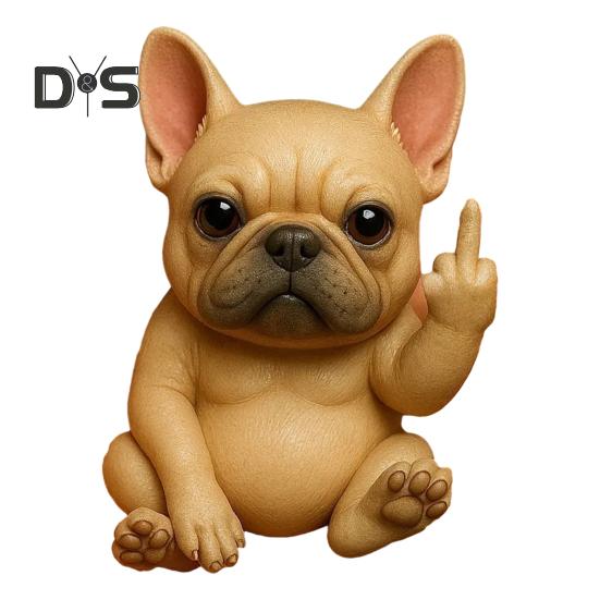 

Средний палец животного орнамент синтетическая смола статуя реалистичный дизайн скульптура смешной юмористический домашний декор Dog