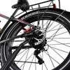 DUOTTS F26 Lite 48V 500W Electric Bike for Adults, 26"x4.0" Fat Tire E-Bike, 45-90km Range, Shimano 7-Speed, Black Red/Silver White