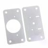Cabinet Hinge Repair Plate Kit For Home Kitchen Cabinets And Furniture With Holes, Stainless Steel Door Hinge Mounting Plate