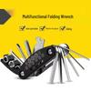 Universal 16-in-1 Folding Bicycle Hex Key and Wrench Tool