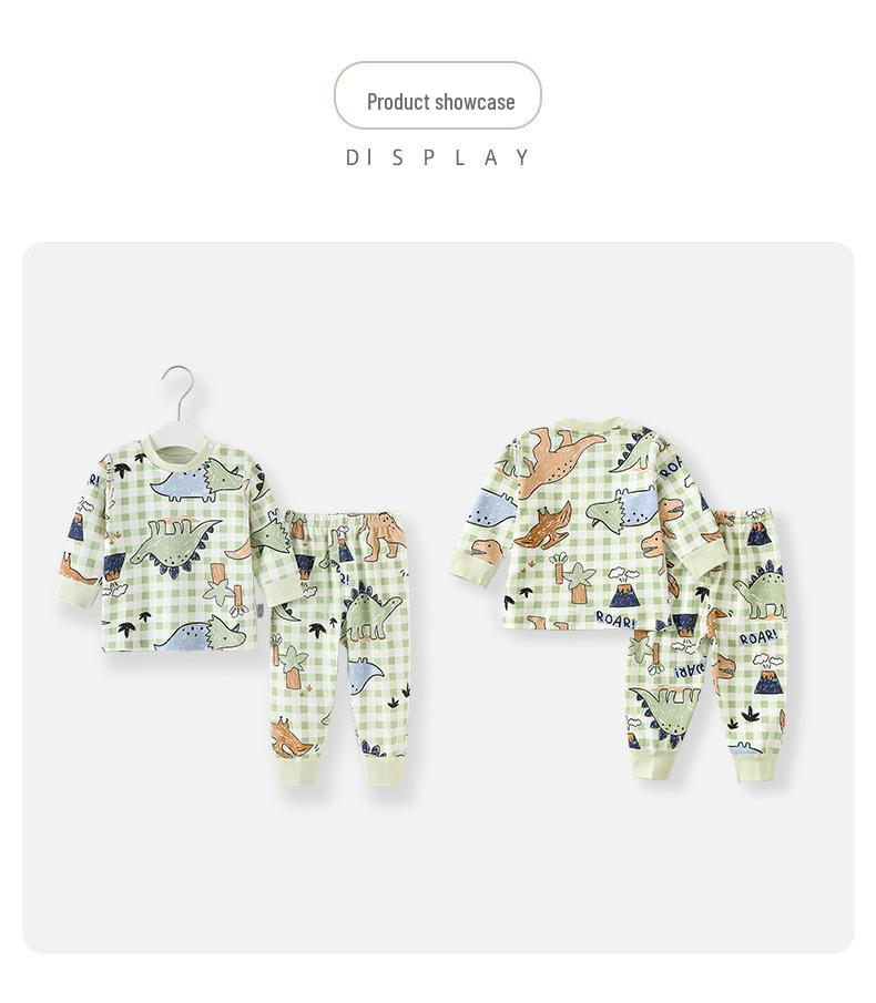 Kleinkind Baumwoll Zweiteiler: Cartoon Oberteil & Hose für Alter 0-6