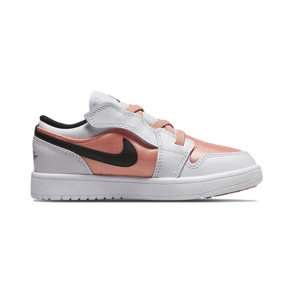 New Jordan Air Jordan 1 Low ALT Low Top Children's Basketball Shoes White Pink Black Children Aged 3 7 Years Old DM8966-801