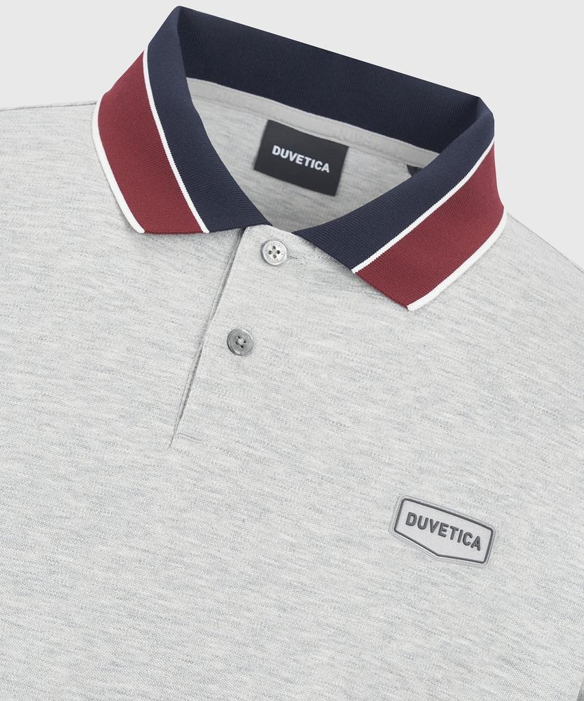 DUVETICA Rende (Melange Gray) (Men'S Short-Sleeve Polo Shirt)