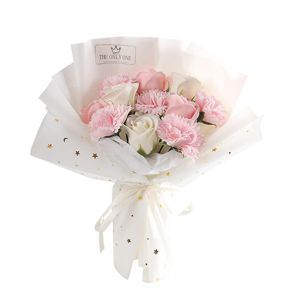Preserved Flower  Carnation Soap Bouquet Rose Flower Mother's Day Gift