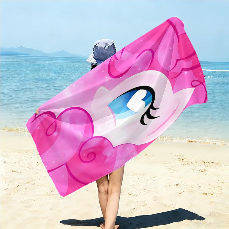 1Pc Purple Unicorn Fantasy Beach Towel Microfiber Beach Towel Thin Absorbent For Beach Swimming Yoga Bath Sports 0917122