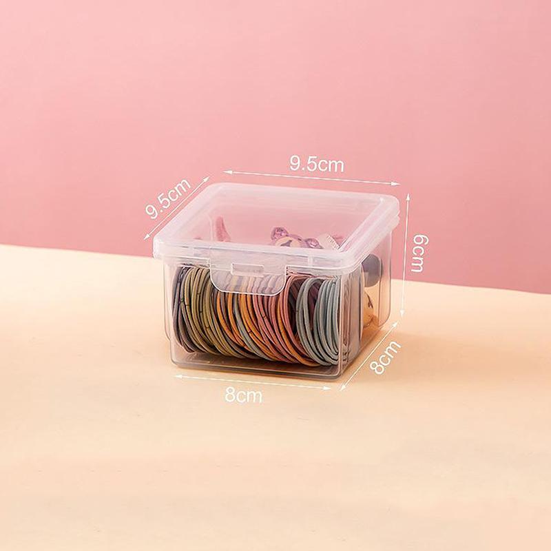 

Детская коробка для хранения аксессуаров для волос с закрытыми резинками для волос, заколки для волос для девочек, маленькая коробка для аксессуаров