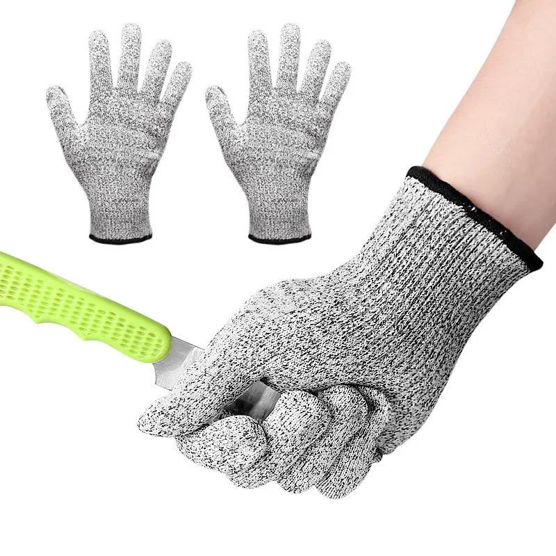 Grade 5 HPPE Cut-resistant Gloves Kitchen and Garden Protective Gloves Children's Woodworking and Carving Cut-resistant Gloves
