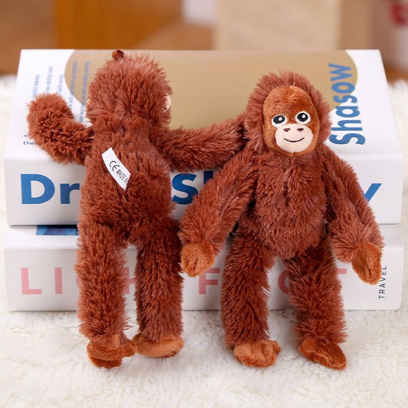 20cm Cute Little Monkey Pendant Plush Doll Animal Hanging Plushies Bag Soft Stuffed Backpack Keychain Dolls