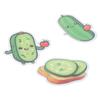 PVC Pickle Stickers Green Cute Sticker Scrapbook Stickers Vinyl Stickers  for DIY