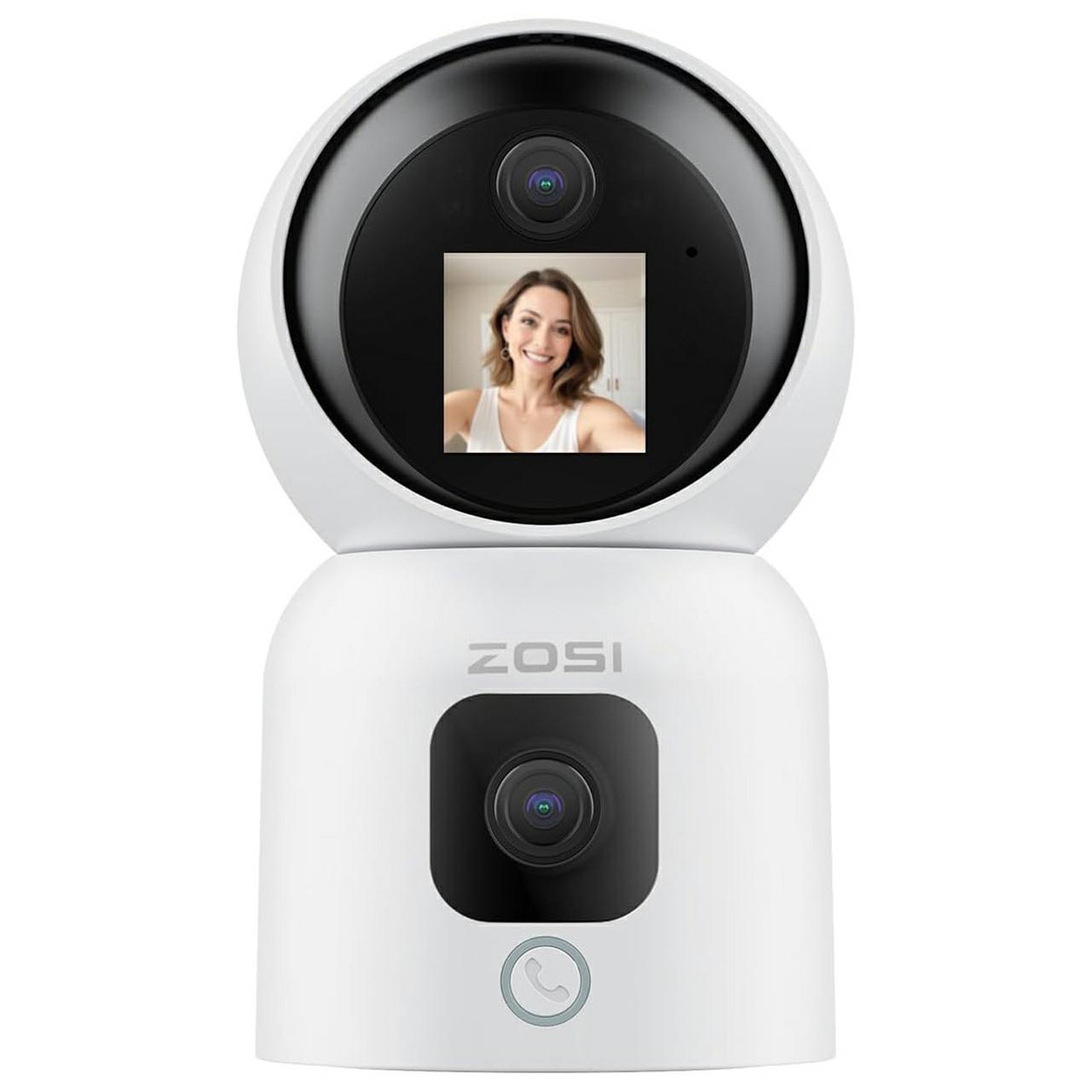 

ZOSI C528M 6MP Розумна камера безпеки Домашнє спостереження Двооб єктивний монітор з екраном EU Plug