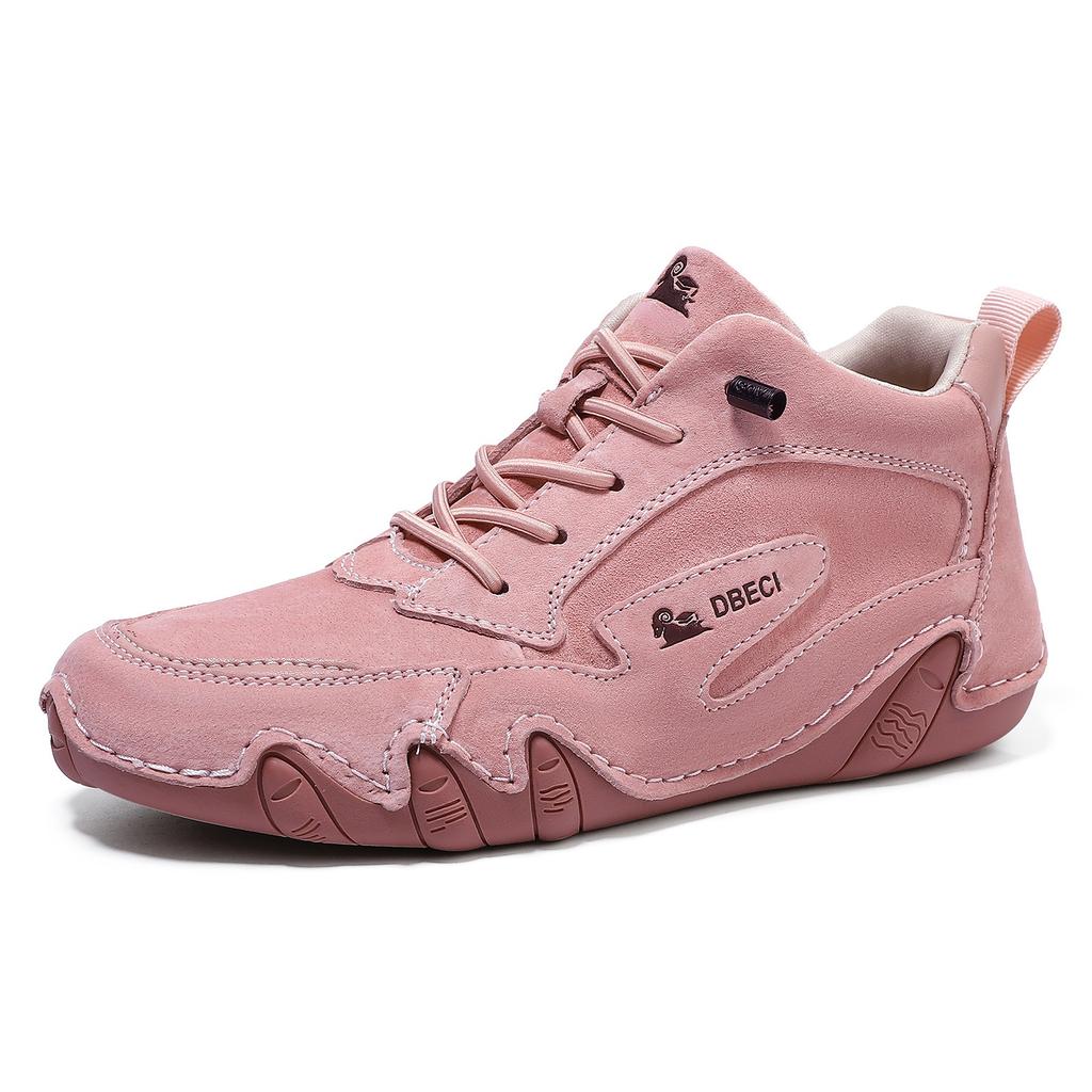 High-top large-size women's shoes first-layer leather women's Martin boots autumn and winter short boots sports and leisure shoes versatile leather