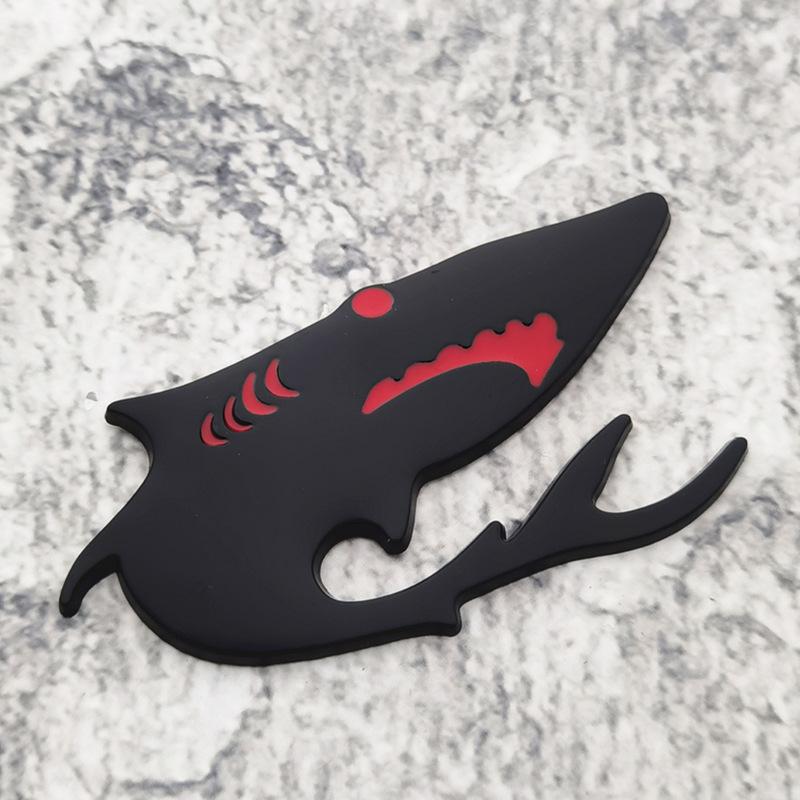 Shark Metal Car Fender Side Rear Trunk Emblem Badge Sticker