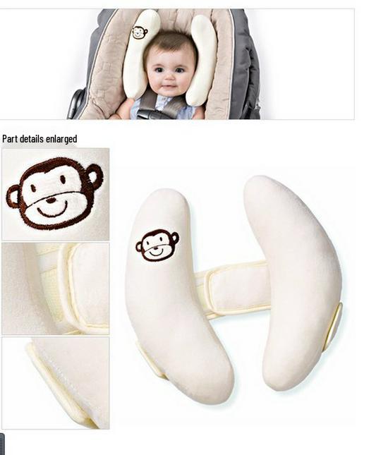 Child Safety Seat Headrest: Baby Neck Support and Stroller Head Protection Pillow