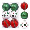 Hanging Christmas Decorations Plush Christmas Balls Elegant Plush Christmas Ball Ornaments with Lanyard for Home for Xmas