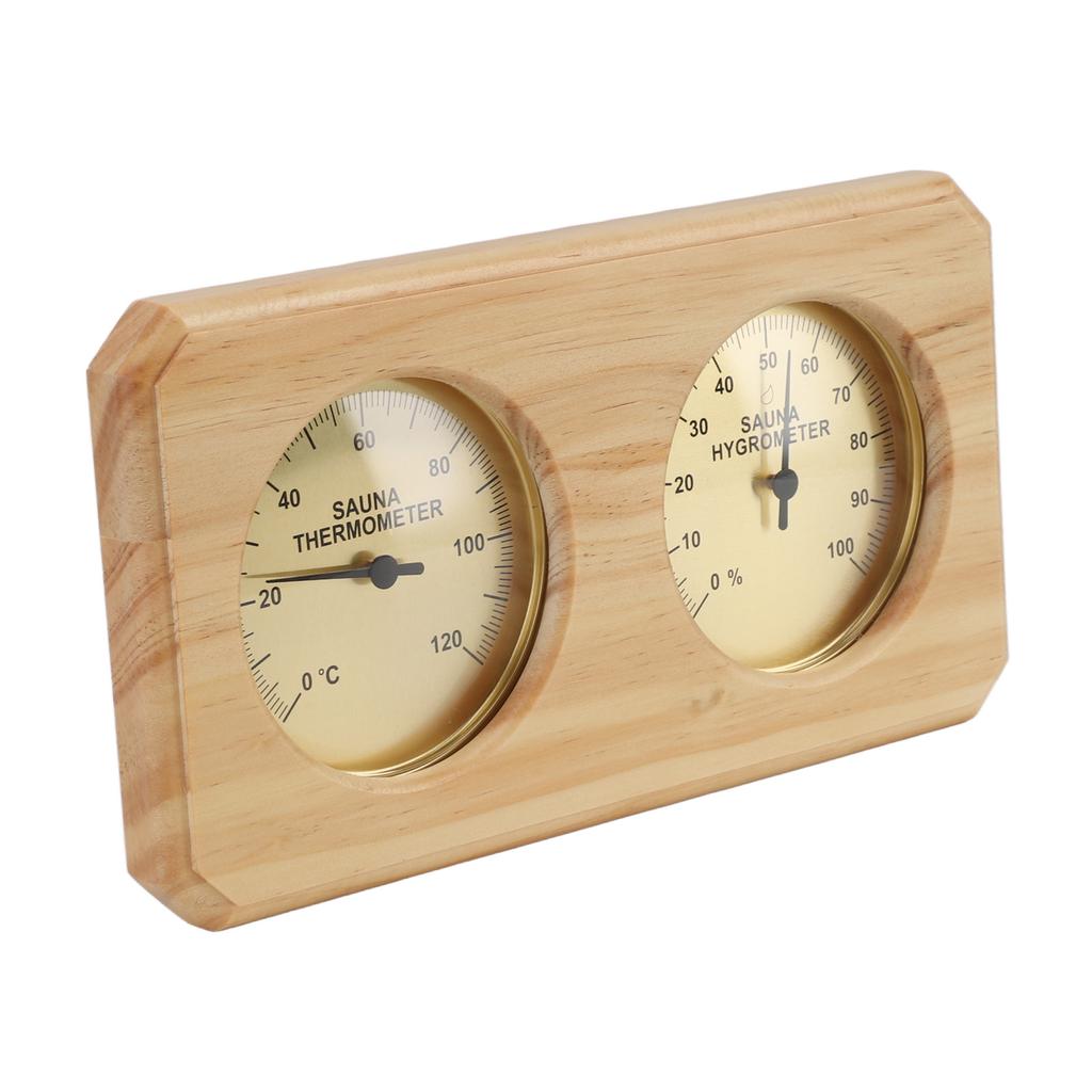 Wooden Sauna Thermometer Hygrometer 2 In 1 Humidity Temperature Measurement Indoor Thermometer Humidity Gauge for Hotel