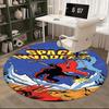 Space Invaders Video Game Art Chair mat Round Rug-Office carpet, Machine Washable, Non-slip, Suitable for Living Rooms, Bedrooms