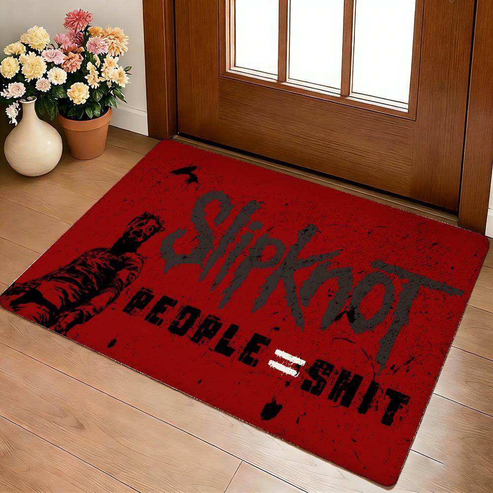 Band S-slipknot-S Classic Popular Long Floor Mat Cozy Flannel Soft Thick Non-Slip Mat For Living Room Bedroom Kitchen Decor Rugs