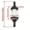 Motorcycle CNC 8Mm Fuel Glass Gas Fuel Petrol Filter ATV for Honda Yamaha Kawasaki for SUZUKI KTM EXC EXCF Etc. Universal