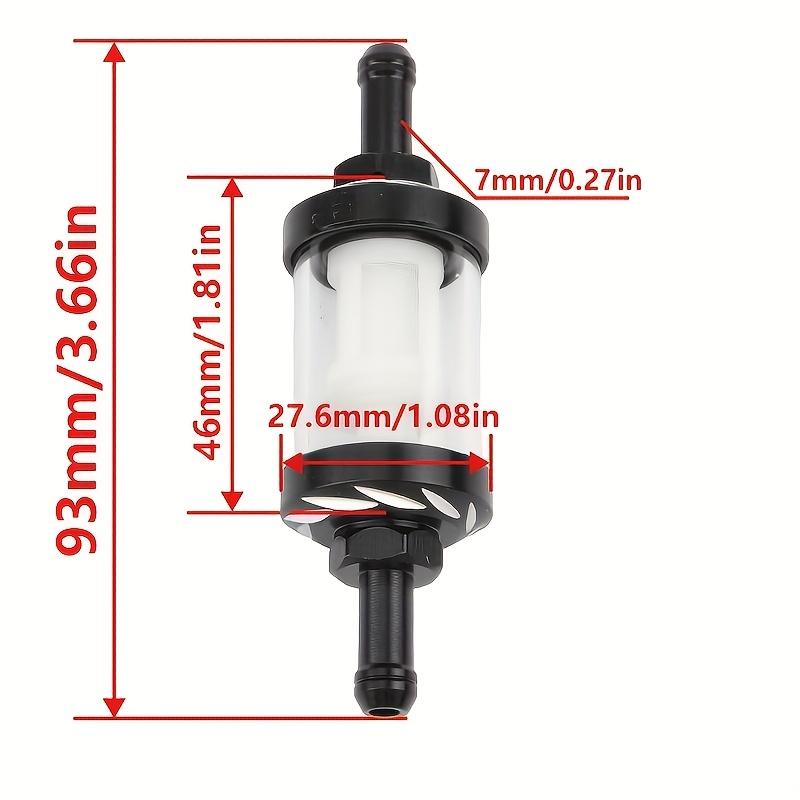Motorcycle CNC 8Mm Fuel Glass Gas Fuel Petrol Filter ATV for Honda Yamaha Kawasaki for SUZUKI KTM EXC EXCF Etc. Universal