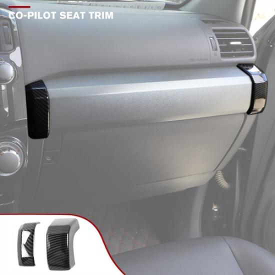 

Dashboard Co-Pilot Handle Decor Cover Trim Panel for 4Runner 2010+ Carbon Fiber