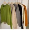 Avocado Green Double Zipper Knit Cardigan Sweater – Slimming, Versatile, Short Outerwear for Women
