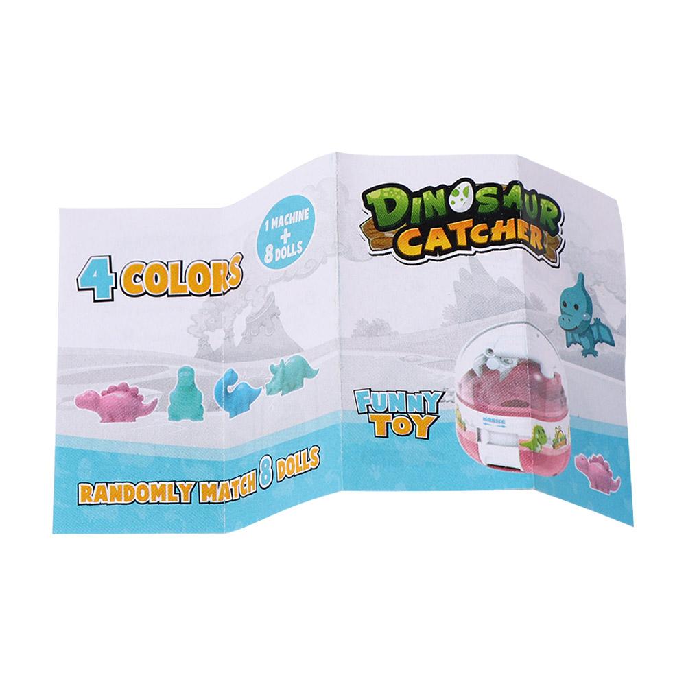 Dino Figures Catcher Catch Dinosaur Game Kids Capsule Toy Mini Claw Machine Capsule Catcher Toy