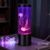 1Pc LED Jellyfish Lava Lamp Mini Aquarium Simulation Jellyfish Decorative Lamp USB Night Light for Children Room Home Decoration