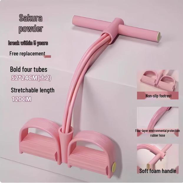 

6-трубный ножной эспандер - Помощь для подъема туловища и растяжки, фитнес-оборудование для плеч и спины