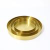Elegant Metal Serving Plate With Electroplated Finish For Home And Hotel Use