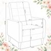 Nordic Style Armchair, 1-Seater Sofa Chair, Lounge Armchair, Bedroom Chair (only with bedroom chair)