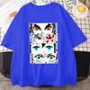 Summer New Anime Graphic Printed T-shirt Unisex Fashion Casual Round Neck Loose Short Sleeve Tees