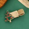 Christmas Pen Clip Metal Bookmark New Pencil Holder  Stationery Supplies