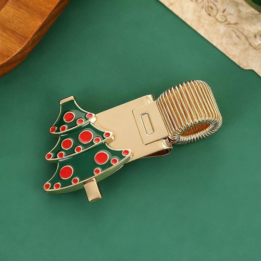 Christmas Pen Clip Metal Bookmark New Pencil Holder Stationery Supplies
