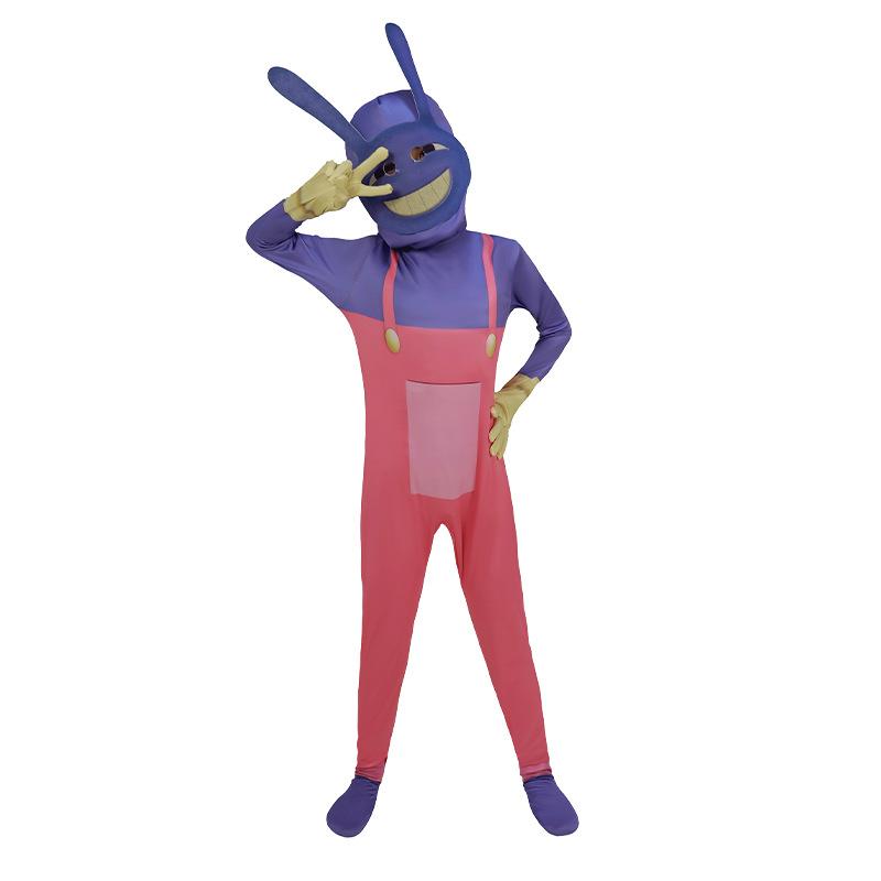 Adult Digital Circus Pomni Cosplay Costume Tight Jumpsuit Halloween Party Outfit Jax Ragatha Zooble Style