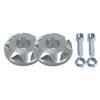 Motorcycle License Plate Bolts - 2 Black License Plate Screws Tag Bolts - A