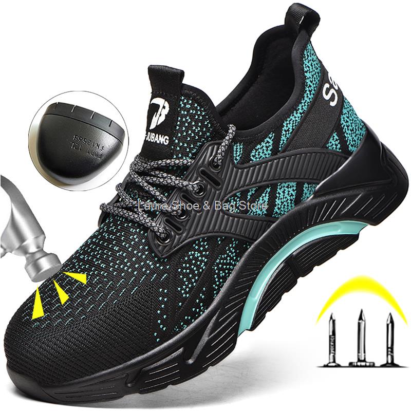 Mode Neue Sicherheitsschuhe Herren Stahlkappe Kevlar Durchstichfest Arbeits-Sicherheitsstiefel Mann Schutz-Arbeitsschuhe Männliche Sicherheitsstiefel 2024