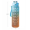2 Liter Sports Water Bottle With Straw Large Capacity Outdoor Sports Fitness Cup with Time Scale Portable Reusable Water Bottle